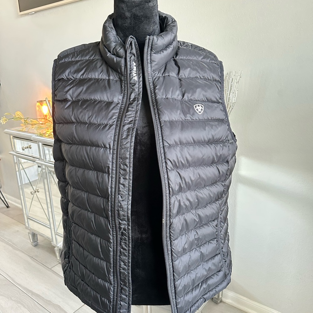 Ariat Black Quilted Down Puffer Vest
